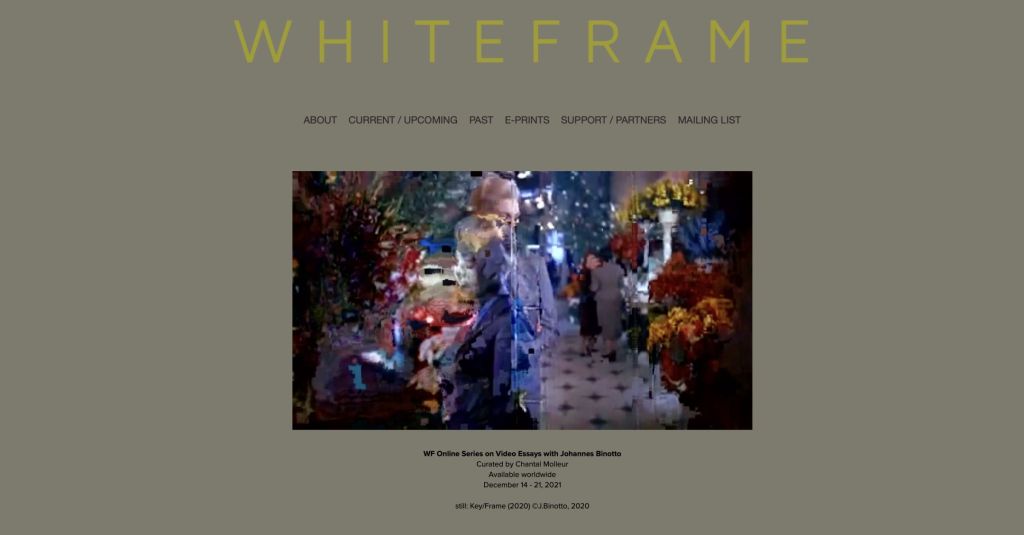 Online exhibition: Video works by Johannes&nbsp;Binotto